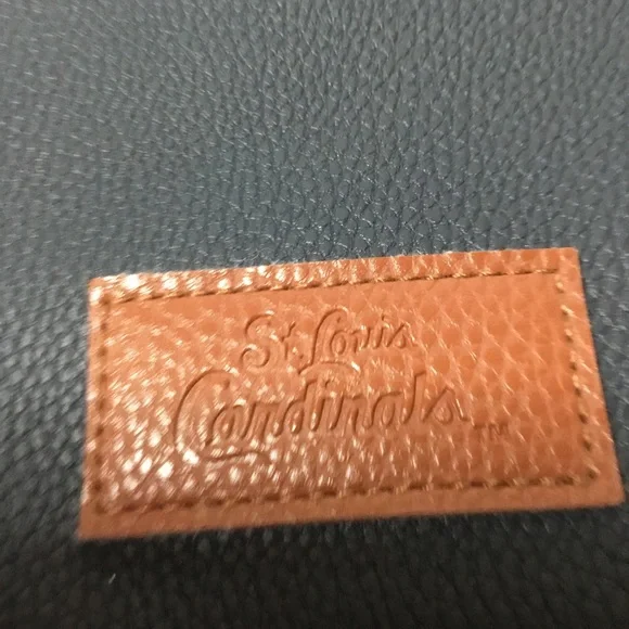 St. Louis Cardinals Baseball Navy Blue Red Gold Chain Crossbody Purse Bag NWOT - Picture 3 of 9